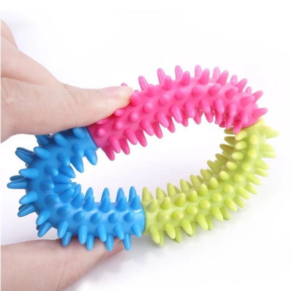 Diş Kaşıyıcı Yuvarlak Köpek Oyuncağı 10 Cm - 4