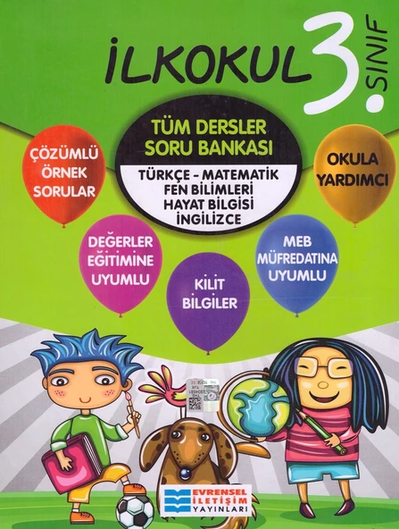 EVRENSEL 3.SINIF TÜM DERSLER SORU BANKASI