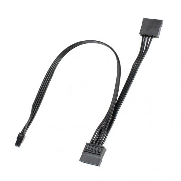 Lenovo Mini 4 Pin to 2xSATA Power Kablo - 1