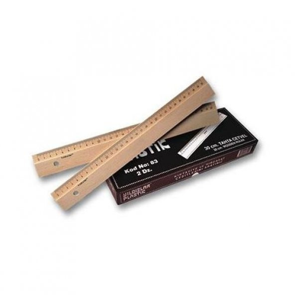 Yıldızlar 30 Cm. Tahta Cetvel Kod.083