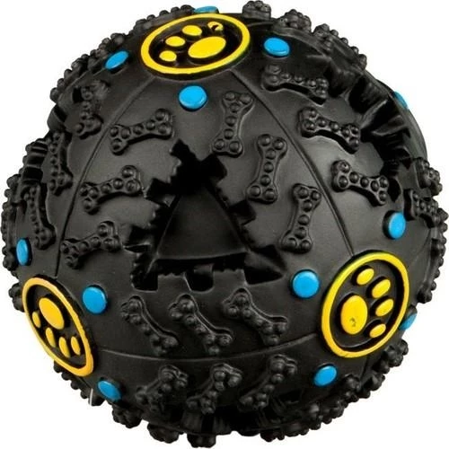 Bobo Köpekler İçin Plastik Sert Top Gumi Sesli 10 cm Siyah WJ-047-1 - Resim 2