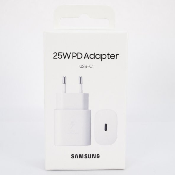 Samsung Galaxy Note 20 Plus Type-C Fast Şarj Adaptörü 25W Beyaz (Samsung Türkiye Garantili) - Resim 4
