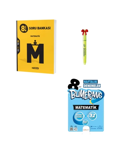 LGS 8.Sınıf Matematik Soru Bankası ve Bumerang Mat Deneme ürün görseli 1