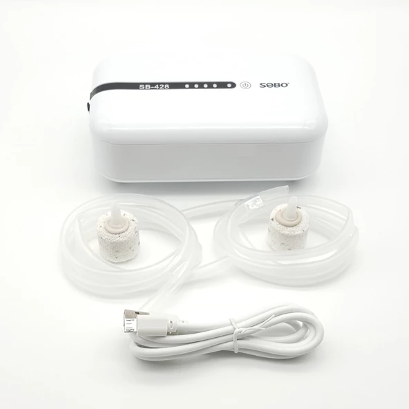 Sobo AC/DC Usb Şarjlı Çift Çıkışlı Hava Motoru SB-428 - 3