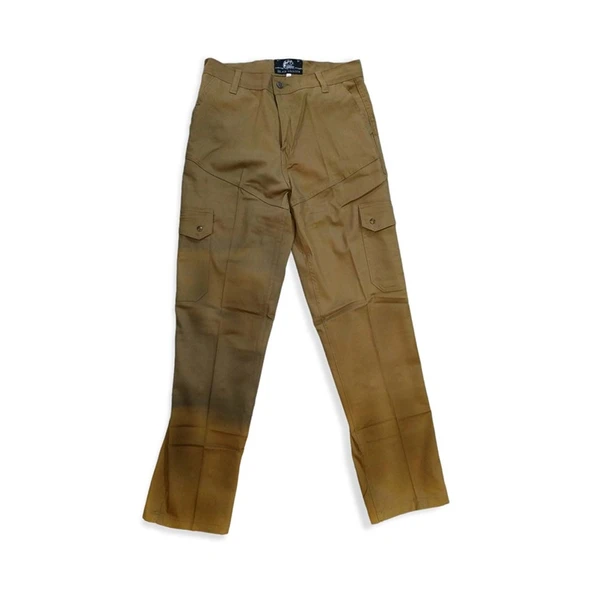 LİKRALI CAMEL KARGO PANTOLON - 4