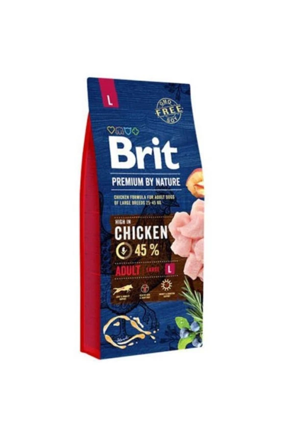 Brit Brit Premium By Nature Büyük Irk Tavuklu Köpek Maması 15 Kg