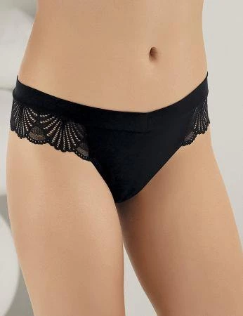 6 lı Paket Şahinler Bayan Dantelli Likralı Tanga Külot B3088 - Resim 4