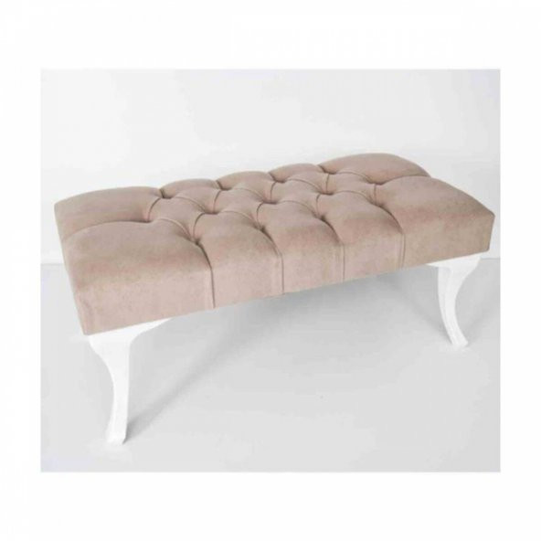 Bensimo Mobilya Puf & Benç 45x90-Pls Ayak Silenebilir Kumaş Sütlü Kahve K1 - 3