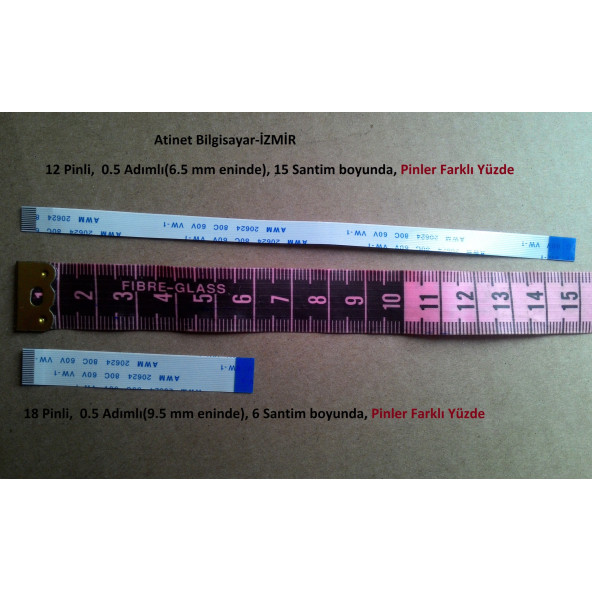 Asus N53S N53Sm N53Sn N53Sv Power flex ve Touchpad Flex Kablosu 12-0.5-15B 18-0.5-6B
