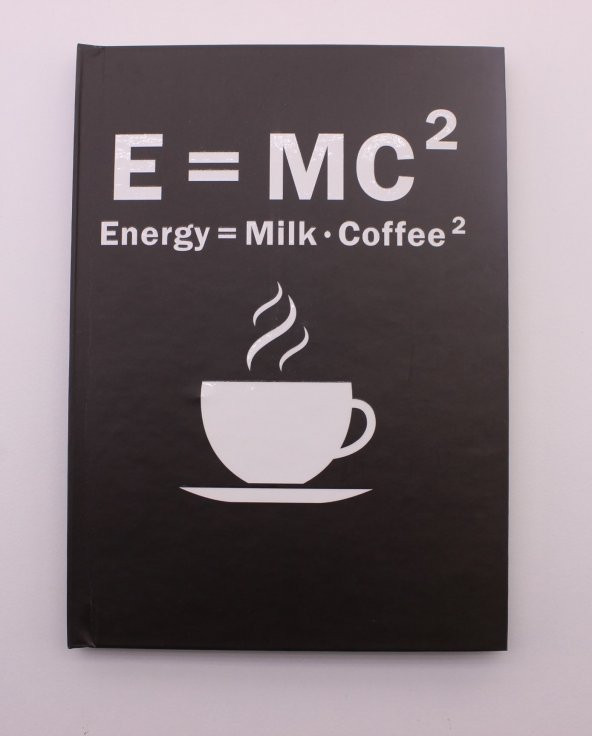 Lastikli Çizgisiz Sert Kapak Emc2 Defter - 4