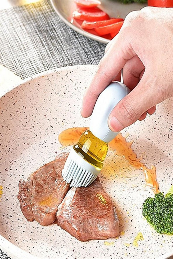 2 Adet Yağdanlık Kendinden Fırçalı Ve Kapaklı Cam 180 Ml Yağlık Sosluk Sirkelik Şişesi - 4
