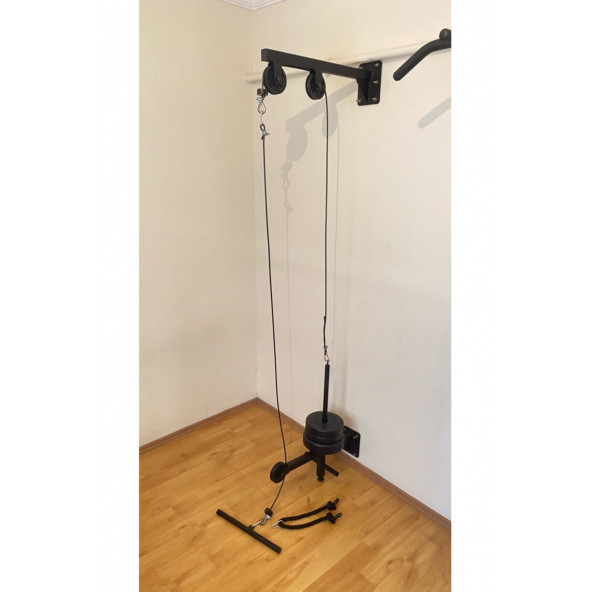 Duvar Tipi Cable Crossover Lat Puldown & Pushdown ,row ,biceps ,triceps Omuz Çalışma Istasyonu - 2