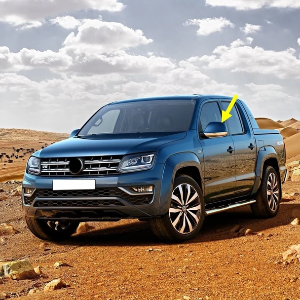 VW Amarok 2017-2022 Sol Yan Dış Dikiz Aynası Üst Kapağı 7E1857527L