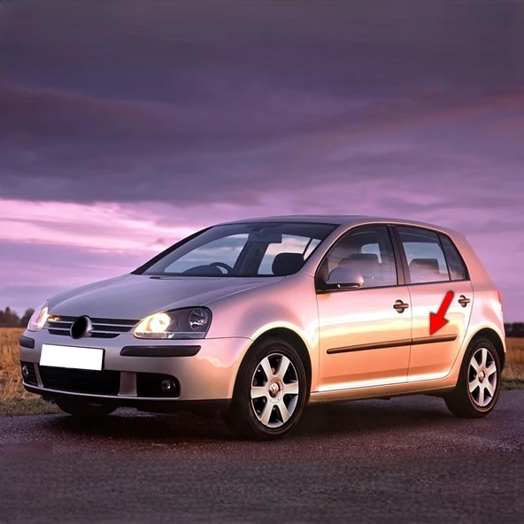VW Golf 5 2004-2008 Sol Arka Kapı Bandı Çıtası Kuşağı 1K4853753