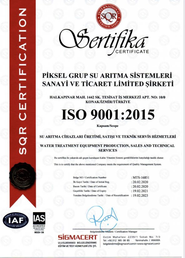 LG Membran Teknolojisiyle Üretilmiş 9 Aşama Pompasız Su Arıtma Cihazı (PKS-0026) - 6