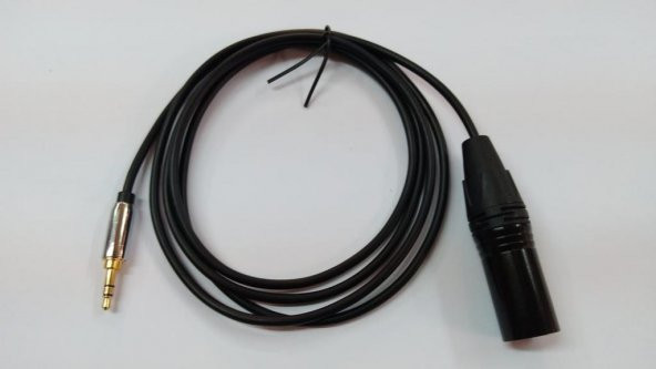 3.5 mm Stereo to XLR Erkek Kaliteli Kablo 3 Metre