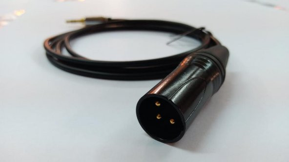 3.5 mm Stereo to XLR Erkek Kaliteli Kablo 3 Metre - 3