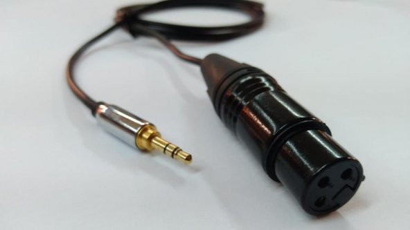 3.5 mm to XLR Dişi Kaliteli Bilgisayar Mikrofon Kablosu 3 Metre