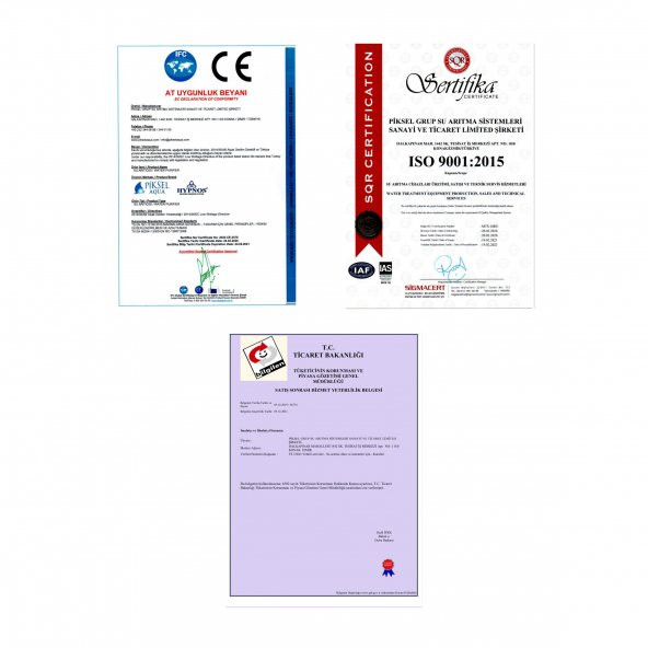 Piksel Aqua 10 Aşama Pompasız Filmtec Membranlı Su Arıtma Cihazı PKS-0086 - 6