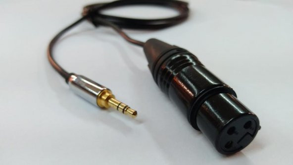 3.5 mm Stereo - XLR Dişi Kamera Mikrofon Kablosu 3 Metre Kaliteli