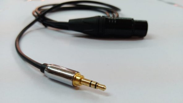 3.5 mm Stereo - XLR Dişi Kamera Mikrofon Kablosu 3 Metre Kaliteli - 2