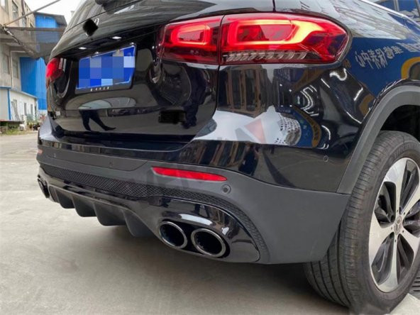 MERCEDES GLB SERİSİ X247 GLB45 AMG DİFÜZÖR + EGZOZ UCU SETİ - 2