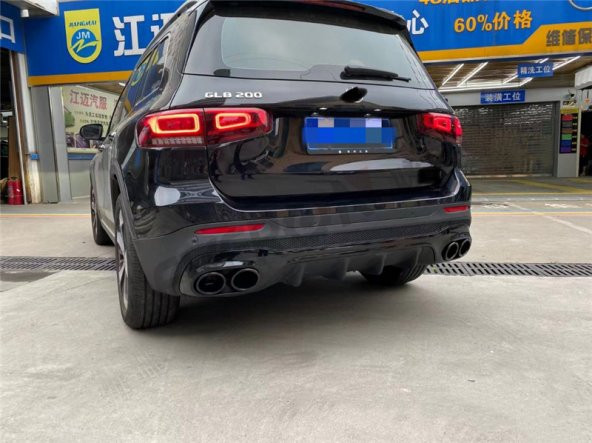 MERCEDES GLB SERİSİ X247 GLB45 AMG DİFÜZÖR + EGZOZ UCU SETİ - 3