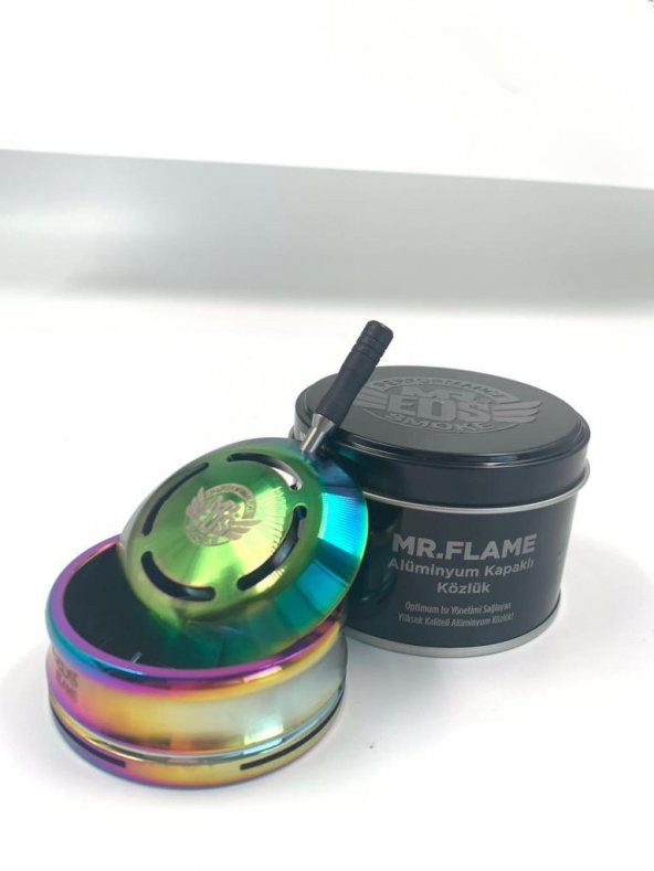 Mr.Eds Flame Alüminyum Titanyum JanJan  Kapaklı Közlük