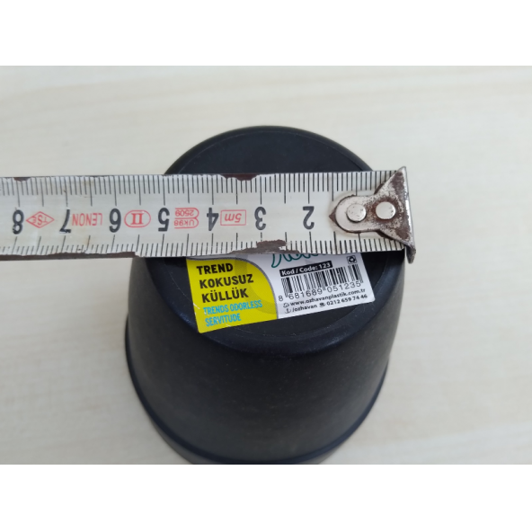 KOKUSUZ KÜLLÜK SİYAH-GRİ 8cm (ARAÇ EV OFİS) PRATİK KÜLLÜK, KÜL TABLASI - 5