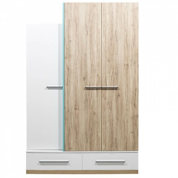 Rengarenk Born Blue 3 Kapaklı  Gardrop - Resim 2