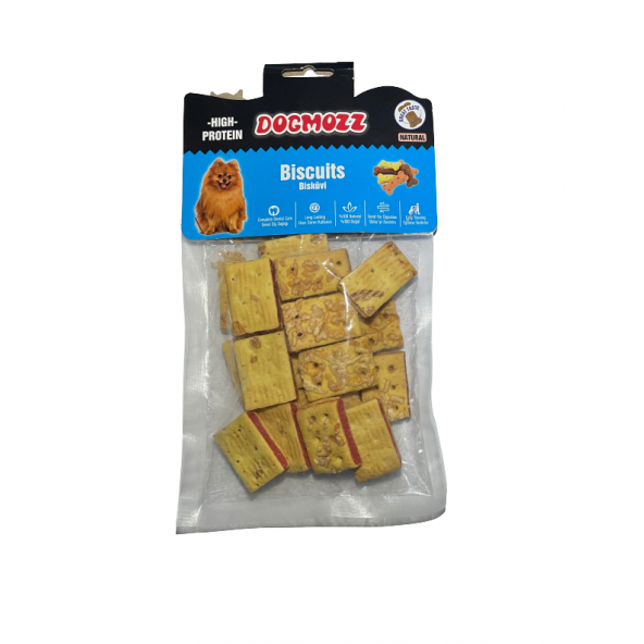 DogMozz Cheddar Peynirli Kare Köpek Ödül Bisküvisi 150 Gr