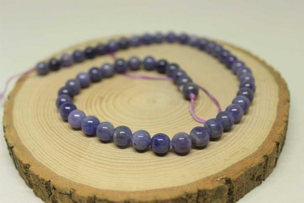 Tanzanit Taşı Dizi 8mm ürün görseli