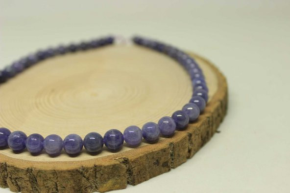 Tanzanit Taşı Dizi 8mm - Resim 4