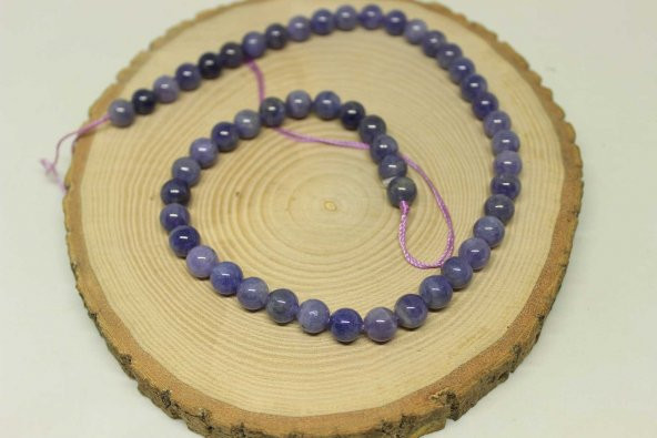 Tanzanit Taşı Dizi 8mm - Resim 5