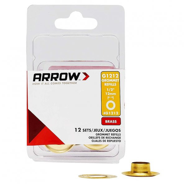 Arrow G1212 12mm Pirinç Kuşgözü Perçin