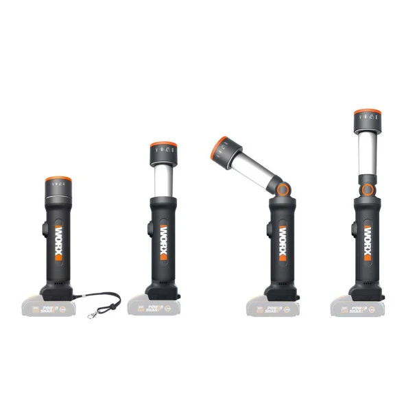 WORX WX027.9 20Volt 510 Lümen Çok Fonksiyonlu Led Fener (Akü Dahil Değildir) - 7