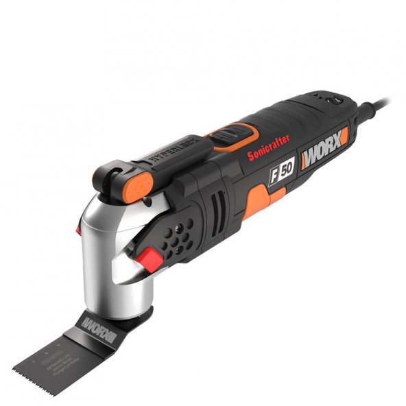 WORX WX681 450Watt Profesyonel Çok Amaçlı Devir Ayarlı Kesme Raspalama ve Zımpara + 39 Adet Aksesuar - 7