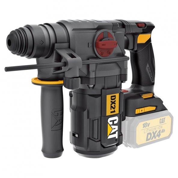 CAT DX21B 18Volt 2.2J Kömürsüz Profesyonel SDS-Plus Pnömatik Kırıcı/Delici (Akü Dahil Değildir)