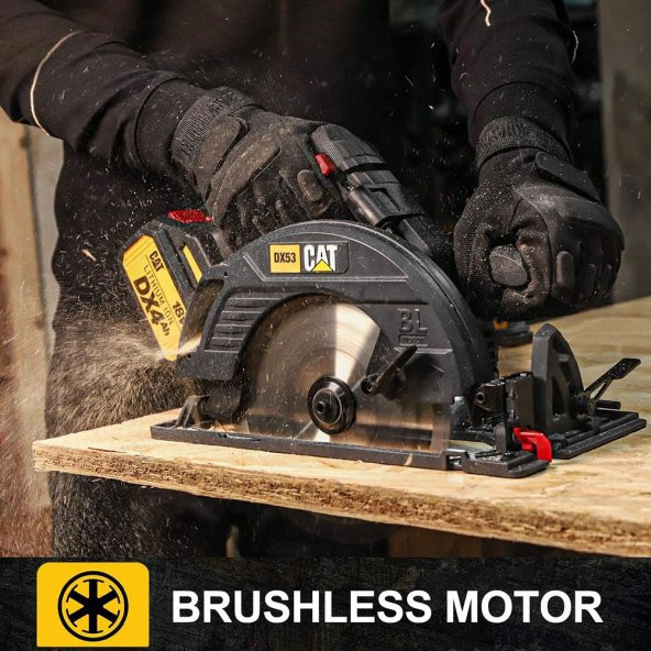 CAT DX53B 18Volt 185mm Kömürsüz Profesyonel Daire Testere (Akü Dahil Değildir) - 5