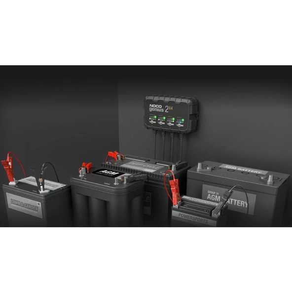 NOCO GENIUS2X4 6V/12V 40A Çoklu/4’Lü Akıllı Akü Şarj ve Akü Bakım/Desülfatör - 3