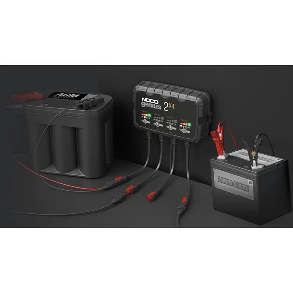 NOCO GENIUS2X4 6V/12V 40A Çoklu/4’Lü Akıllı Akü Şarj ve Akü Bakım/Desülfatör - 5