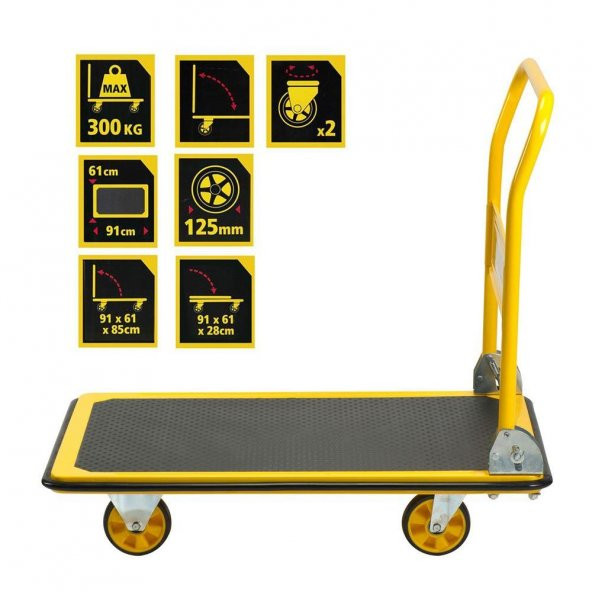 Stanley PC528 300Kg Profesyonel Paket Taşıma Arabası - 10