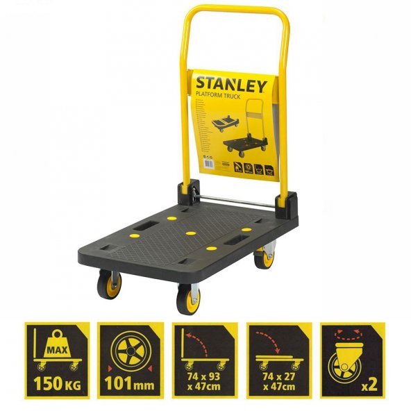 Stanley PC508 150Kg Profesyonel Paket Taşıma Arabası - 8