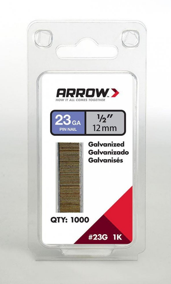 Arrow AR23G12 12mm 1000 Adet Profesyonel Başsız Çivi