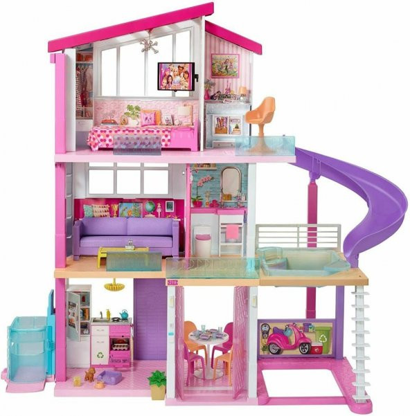 Barbie 3 Katlı Rüya Evi Yeni Seri GNH53 Lisanslı Ürün