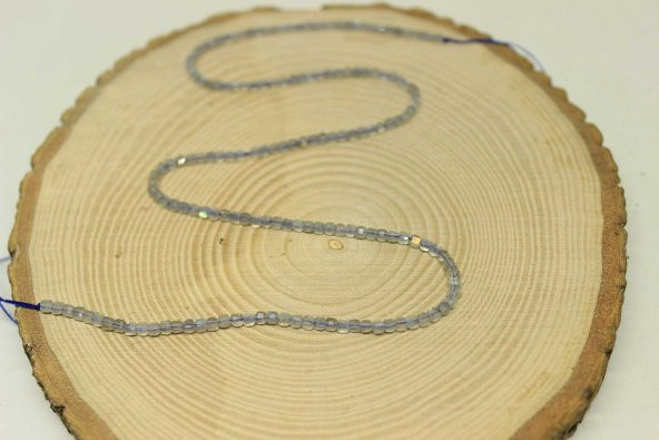 Labradorit Taşı Küp Şekilli Dizi 2.5mm - Resim 3