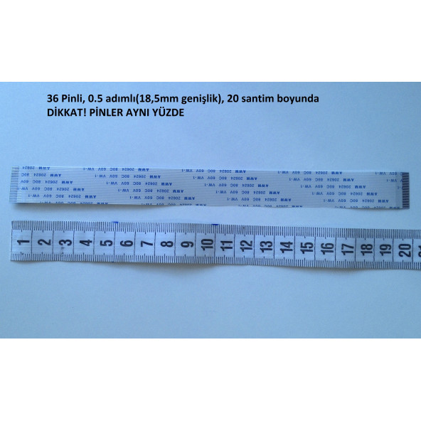 Harward Hr-Nd7920 Kamasonic Ks-7910 Ks-710 Teyp Flex Kablosu 36-0.5-20A-3