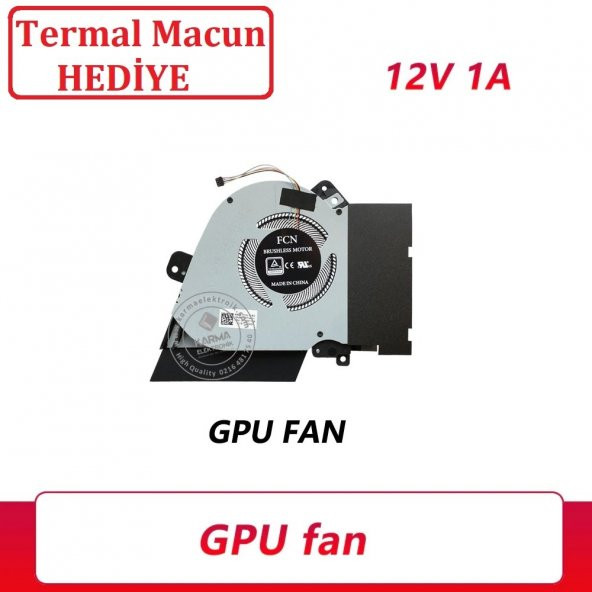 Asus ROG Zephyrus GX502LWS, GX502LXS Notebook GPU Fanı / Sol Fan - 2