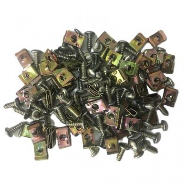 KAPORTA TAMİR KLİPS SAÇ VİDA TAKIMI 72 AD PAKET - 2