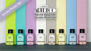 Artdeco NEW EDİTİON Akrilik Boya 8x75ml Pastel Smoky Renkler Set